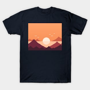 Sunset At The Sea T-Shirt